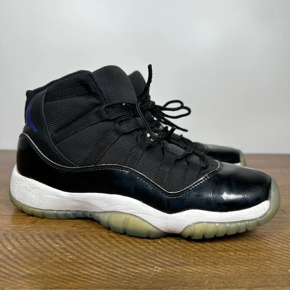 Jordan 11 Retro Shoes Kids 6.5Y Black Space Jam Patent Leather Sneakers 2016